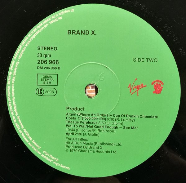 Brand X, Fusion, JazzRock, LP | Historia Nuestra