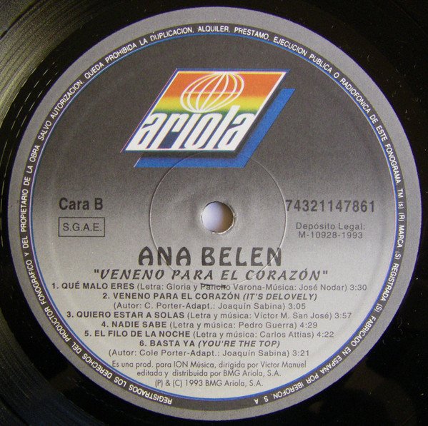 Ana Belén, Ballad, LP | Historia Nuestra