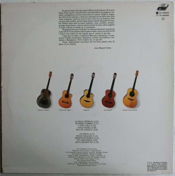 Catalan Music, LP, Pi De La Serra* | Historia Nuestra
