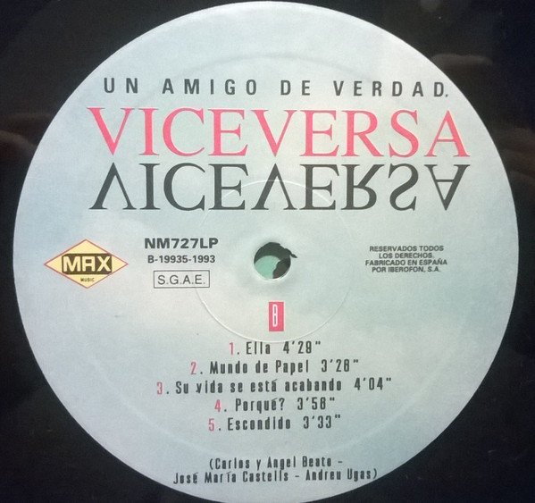 LP, Synthpop, Viceversa | Historia Nuestra