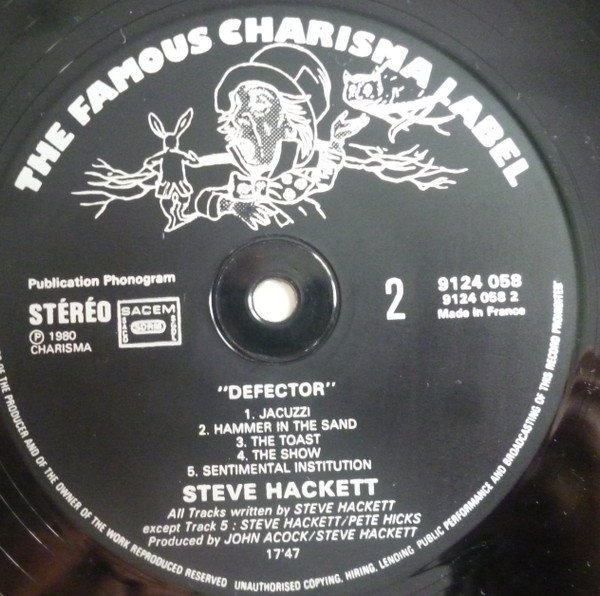 Art Rock, LP, Steve Hackett | Historia Nuestra