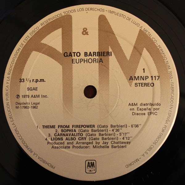 Gato Barbieri, Latin Jazz, LP | Historia Nuestra