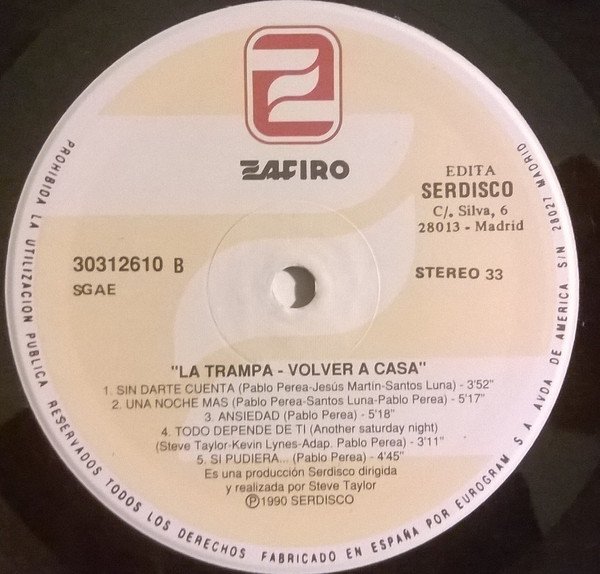 La Trampa, LP, Pop Rock | Historia Nuestra
