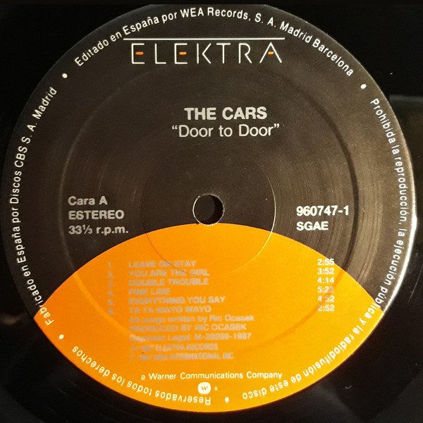 LP, Pop Rock, Synthpop, The Cars | Historia Nuestra