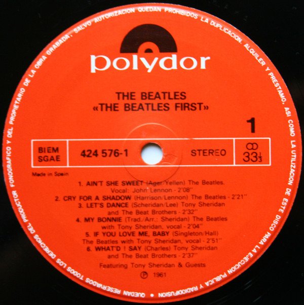 LP, Rock Roll, The Beatles Featuring Tony Sheridan | Historia Nuestra