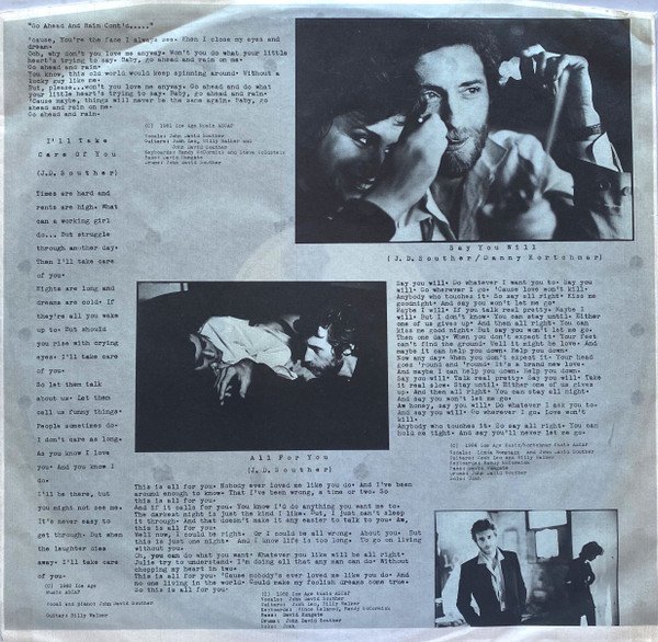 Country Rock, J.D. Souther*, LP, Pop Rock, Soft Rock | Historia Nuestra