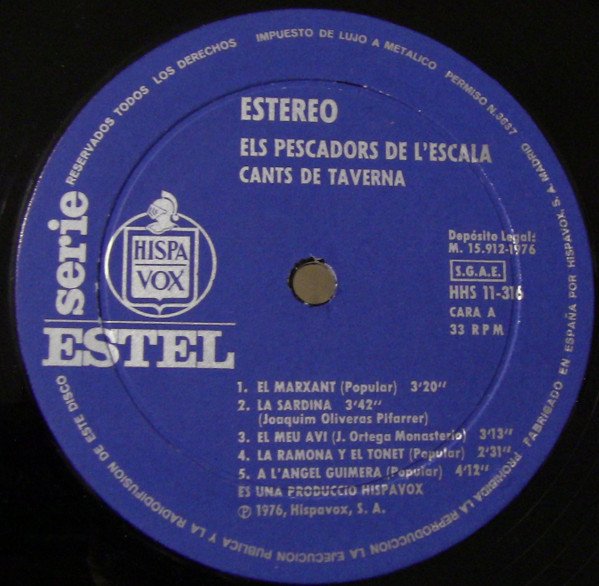 Els Pescadors De L'escala, LP | Historia Nuestra