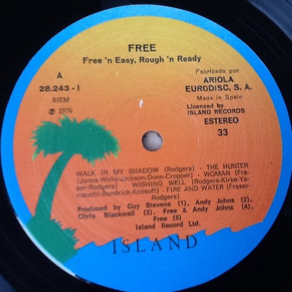 Blues Rock, Free, LP | Historia Nuestra