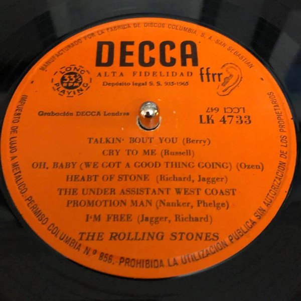 LP, Rhythm Blues, Rock Roll, The Rolling Stones | Historia Nuestra