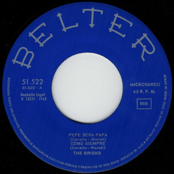 7 inch, Beat, The Brisks | Historia Nuestra
