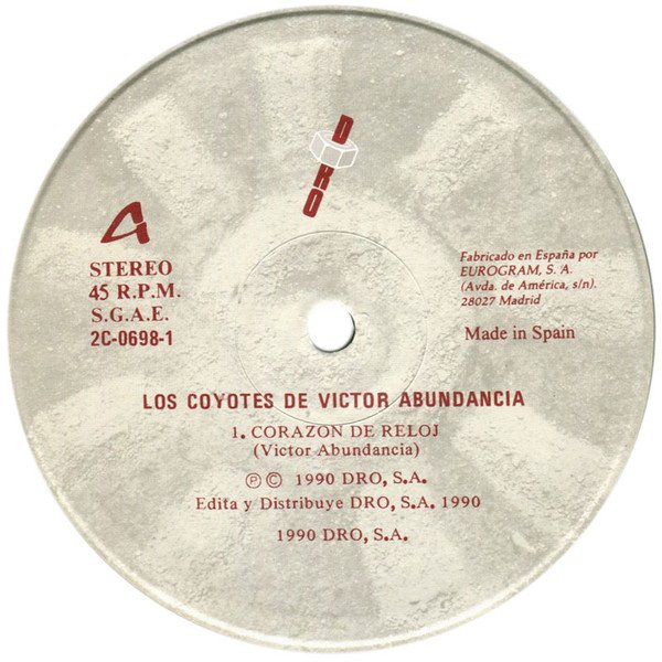 12 inch, Los Coyotes De Victor Abundancia, Pop Rock | Historia Nuestra