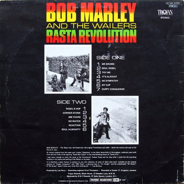 Bob Marley & The Wailers, LP, Roots Reggae | Historia Nuestra