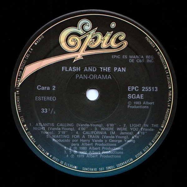 Flash And The Pan*, LP, New Wave, Power Pop, Synthpop | Historia Nuestra