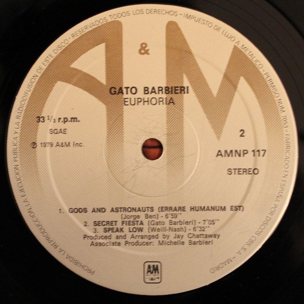 Gato Barbieri, Latin Jazz, LP | Historia Nuestra