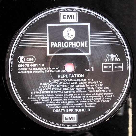 Dusty Springfield, LP, Synthpop | Historia Nuestra