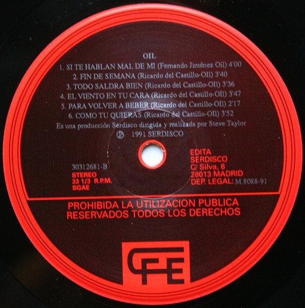 LP, Oil, Pop Rock | Historia Nuestra