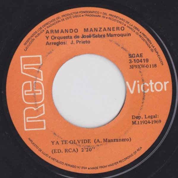 7 inch, Armando Manzanero | Historia Nuestra