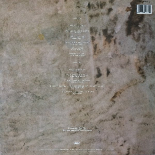 Blues Rock, Bonnie Raitt, LP, Pop Rock | Historia Nuestra