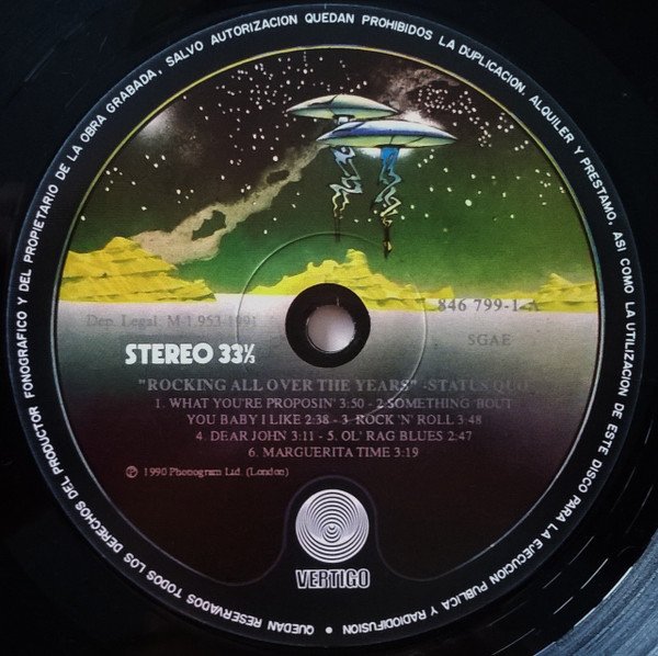Classic Rock, LP, Pop Rock, Status Quo | Historia Nuestra