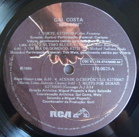Gal Costa, LP, MPB | Historia Nuestra