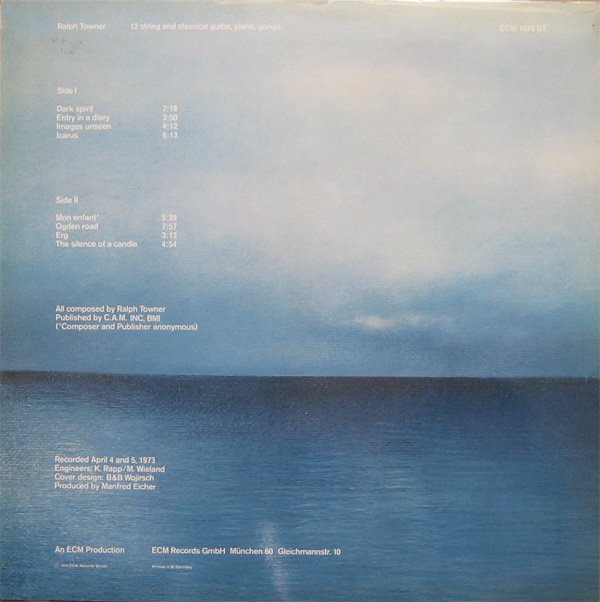 Contemporary Jazz, LP, Ralph Towner | Historia Nuestra