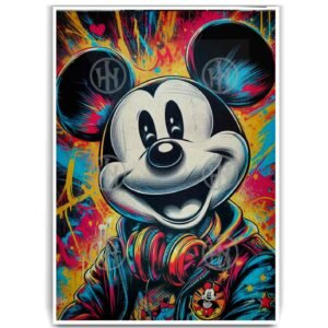 Mickey Mouse Tatuajes Street Art Poster de Historia N, Mickey Mouse-El Póster Personalizado, Historia Nuestra