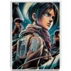 Mikasa Ackerman Attack on Titan Manga Acción Poster, , Historia Nuestra