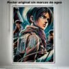 Mikasa Ackerman Attack on Titan Manga Acción Poster, Mikasa Ackerman Attack on Titan-El Póster Personalizado, Historia Nuestra