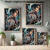 Mikasa Ackerman Attack on Titan Manga Acción Poster, Mikasa Ackerman Attack on Titan-El Póster Personalizado, Historia Nuestra