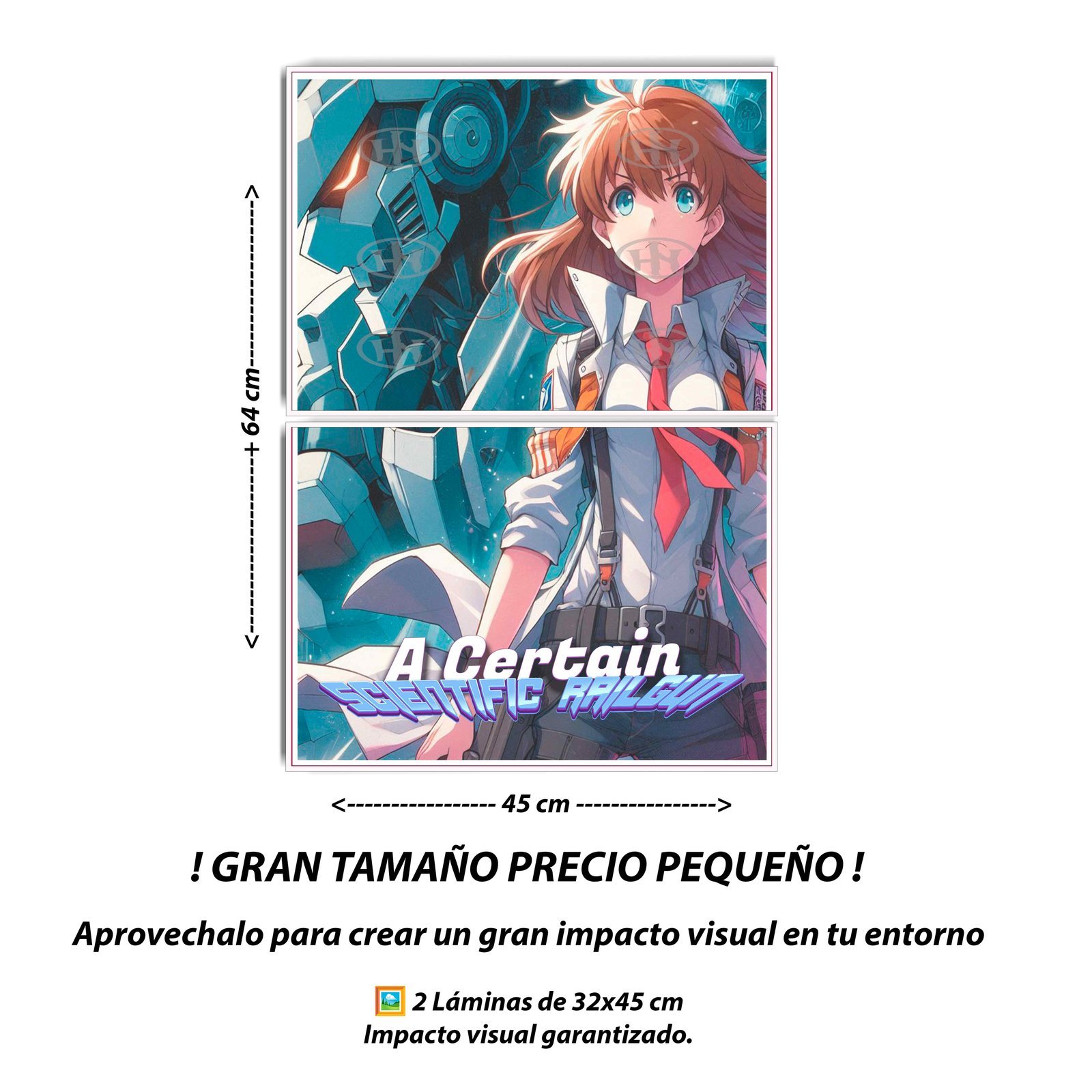 Póster, Poster Ciencia ficciónPosters Historia Nuestra, Póster Manga, Póster Misaka Mikoto - A Certain Scientific Railgun | Historia Nuestra