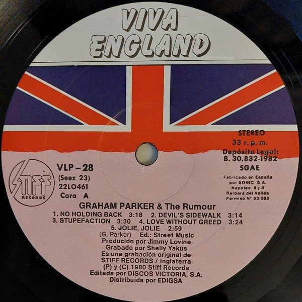 Graham Parker And The Rumour, LP | Historia Nuestra
