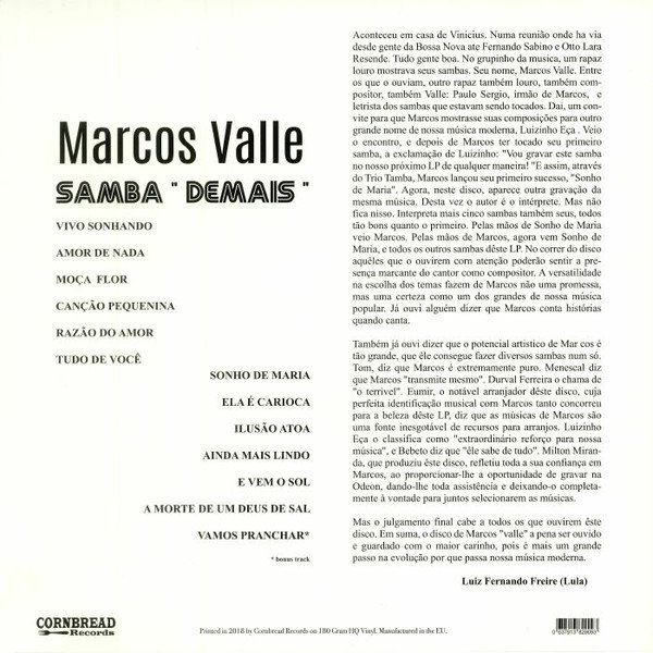 Bossanova, LP, Marcos Valle, Samba | Historia Nuestra