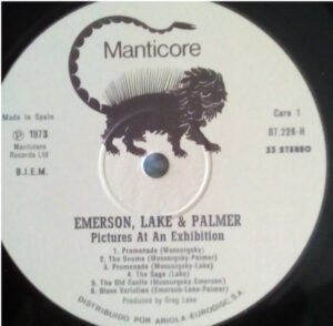 Emerson, Lake & Palmer - Mussorgsky*, LP, Prog Rock | Historia Nuestra