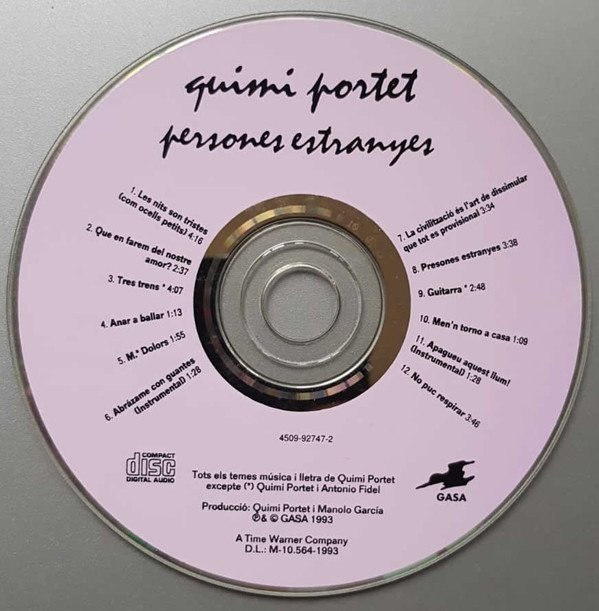 CD, Pop Rock, Quimi Portet | Historia Nuestra