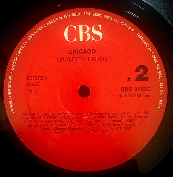Chicago, LP, Soft Rock | Historia Nuestra