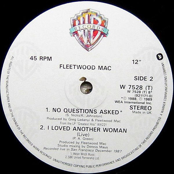 12 inch, Classic Rock, Fleetwood Mac, Pop Rock | Historia Nuestra