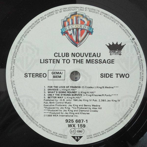 Club Nouveau, Contemporary RB, LP, Synthpop | Historia Nuestra