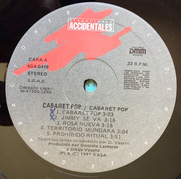 Cabaret Pop, LP, Synthpop | Historia Nuestra