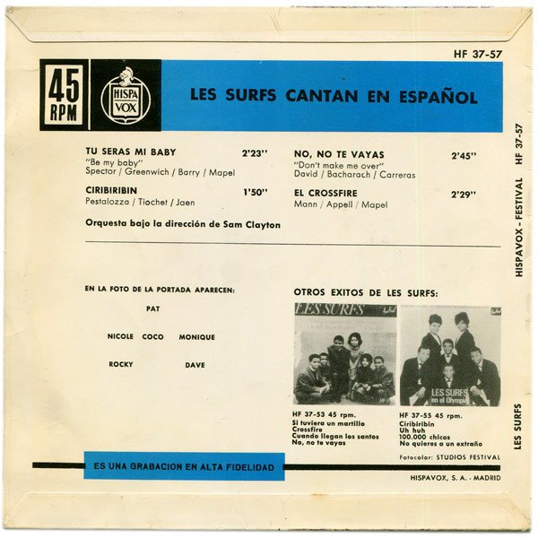 7 inch, Les Surfs..!*, Vocal | Historia Nuestra