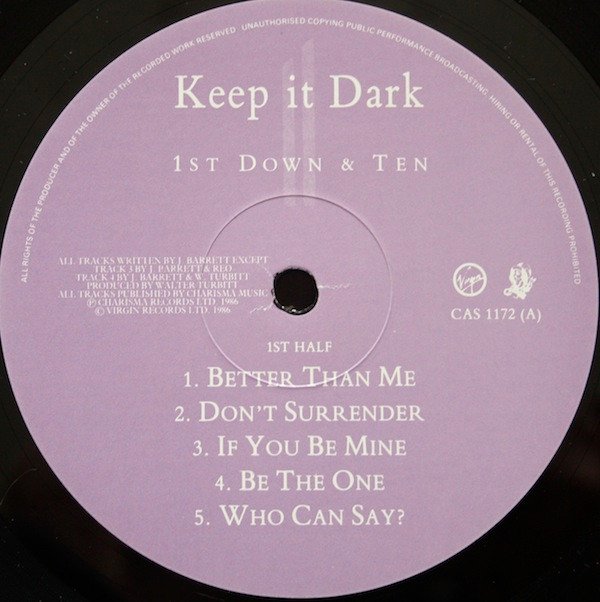 Keep It Dark, LP, Pop Rock | Historia Nuestra