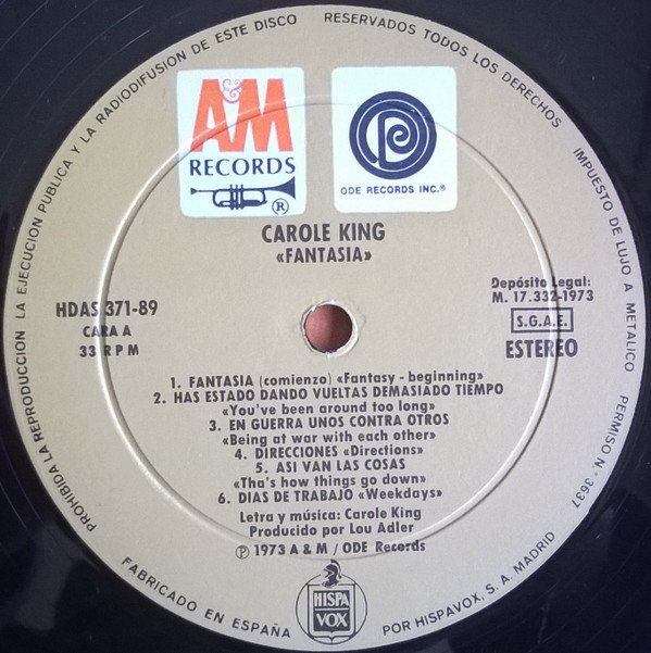Acoustic, Carole King, Folk Rock, LP | Historia Nuestra