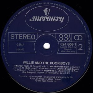 Blues Rock, LP, Willie And The Poor Boys | Historia Nuestra