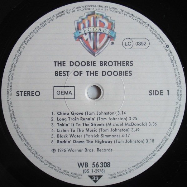 Classic Rock, LP, Pop Rock, The Doobie Brothers | Historia Nuestra