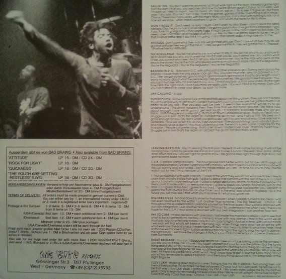 Bad Brains, Hardcore, LP, Punk, Roots Reggae | Historia Nuestra