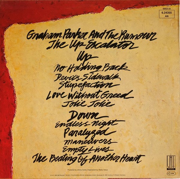Graham Parker, LP, New Wave, Pub Rock | Historia Nuestra