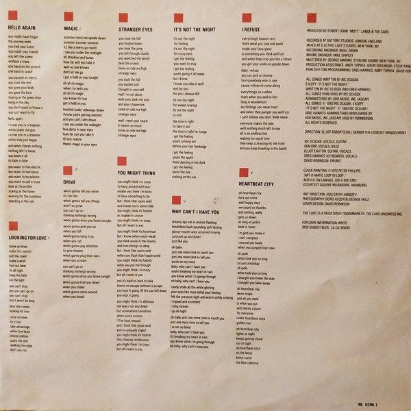 LP, New Wave, The Cars | Historia Nuestra