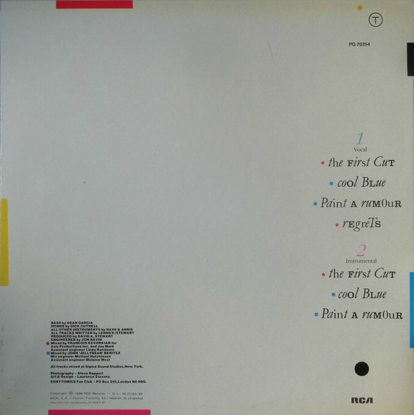 Eurythmics, LP, Synthpop | Historia Nuestra