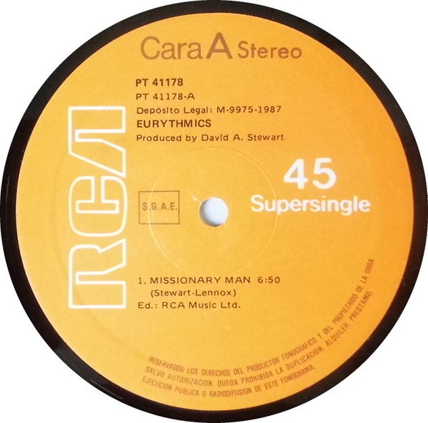 12 inch, Eurythmics | Historia Nuestra