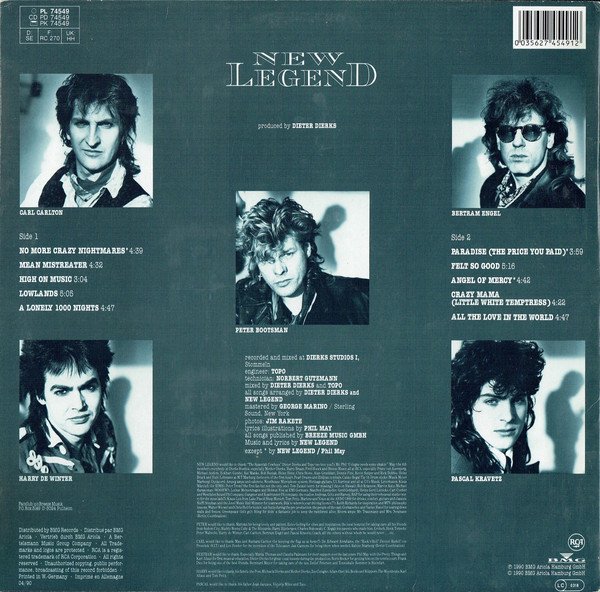 LP, New Legend, Pop Rock | Historia Nuestra