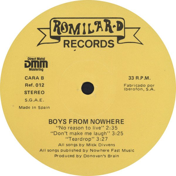 12 inch, Boys From Nowhere, Garage Rock | Historia Nuestra